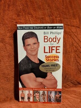 Bill Phillips Body for Life Success Stories VHS - White & Red